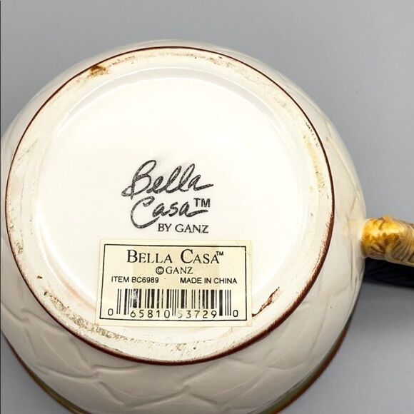 New Bella Casa by Ganz ceramic coffee/tea cup - Picture 4 of 7